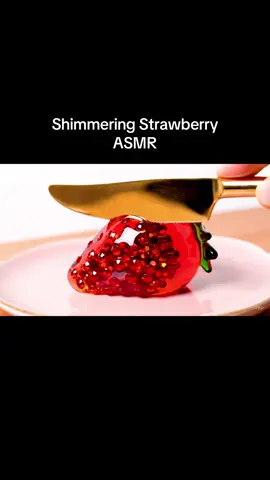 Strawberries are the prettiest 🍓 #fruitcutting #asmr #asmrsounds #aigenerated 
