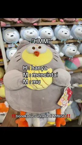 Di Miniso banyak boneka lucu loh🥰 #belanjadiminiso #minisoidgoodthing #boneka #xyzabc #4u 
