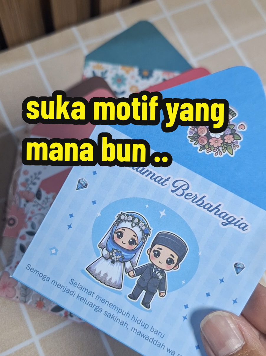 suka yang mana bun .... #weddingenvelope #amplopsumbangan #amplopkondangan #amplopestetik #amplopkekinian 