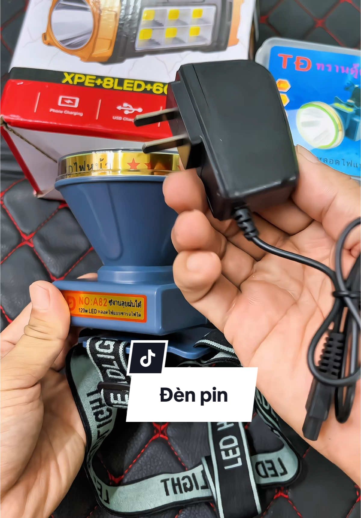 Đèn lặn đội đầu A82 pin trâu. #denpindoidau #denpinlanbien 