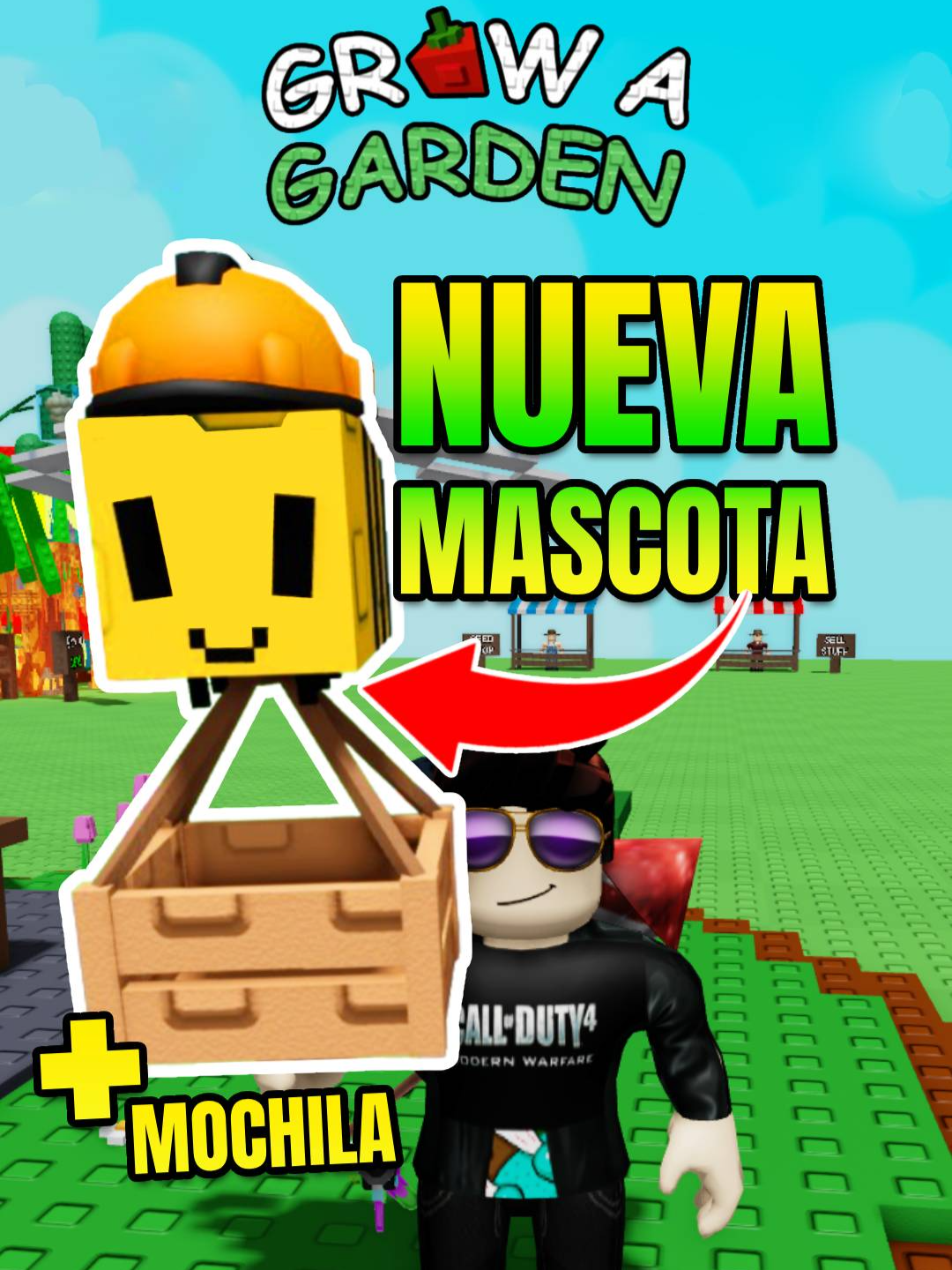 Abeja con mochila #growagarden #roblox #seyaru #shorts #robloxedit #mm2 #gaming