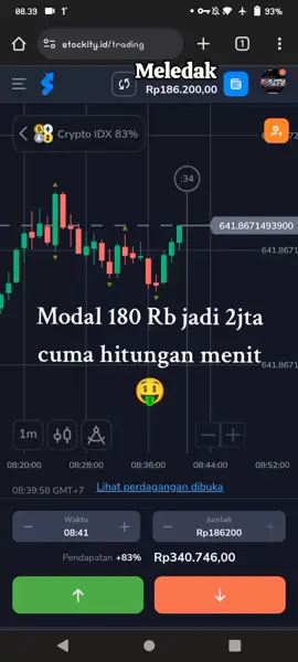 ketika ilmu trading sudah terkuasai ,mode bantai pun terjadi 😎 #trading #indonesia #stockitytrading 