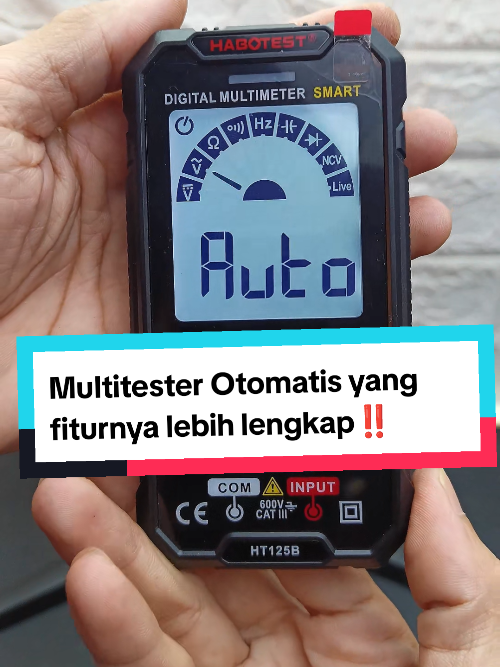 Membalas @rikotfstewah01 Habotest HT125B ini salah satu multitester digital otomatis yang sangat saya rekomendasikan. Tipe ini memiliki semua fungsi yang ada di pendahulunya, baik HT109, HT93, HT123, maupun HT124. Namun menambahkan beberapa lagi fitur penting yang bisa disimak pada video. SIlahkan ditonton sampai habis, kalau penjelasan saya kurang jelas, teman-teman-teman boleh komentar di bawah ya, akan saya jawab semaksimal mungkin. Video ini sekedar melengkapi Kumpulan konten review produk dan Rekomendasi Alat Elektronik Murah yang merupakan produk viral saat ini. Pastinya, semua adalah barang murah tapi gak murahan. Kesenjangan jurusan elektronika dan teknik elektronika audio video.  #multitester #multimeter #avometer #habotest #multitesterdigital #multimeterdigital #otomatis #satukontentiaphari 
