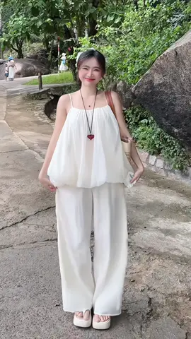 Set đồ 2 dây tơ bồng phối quần #setdonu #setdoxinh #thoitrangnu #xuhuong 