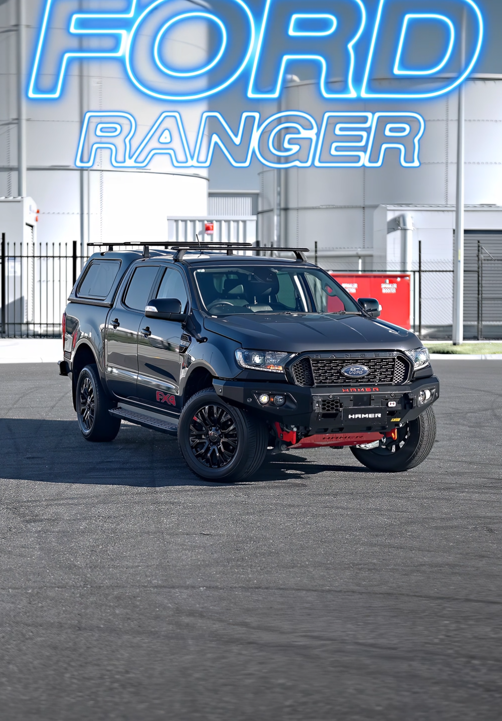 PX3 Ranger went full bodyguard mode—King bull bar for the toughness up front, M Series rear bar for the sneaky stuff out back. This ute's got trust issues, and we love it. #hamer4x4 #px3ranger #ford #rangerraptor #ranger #offroad #4x4 