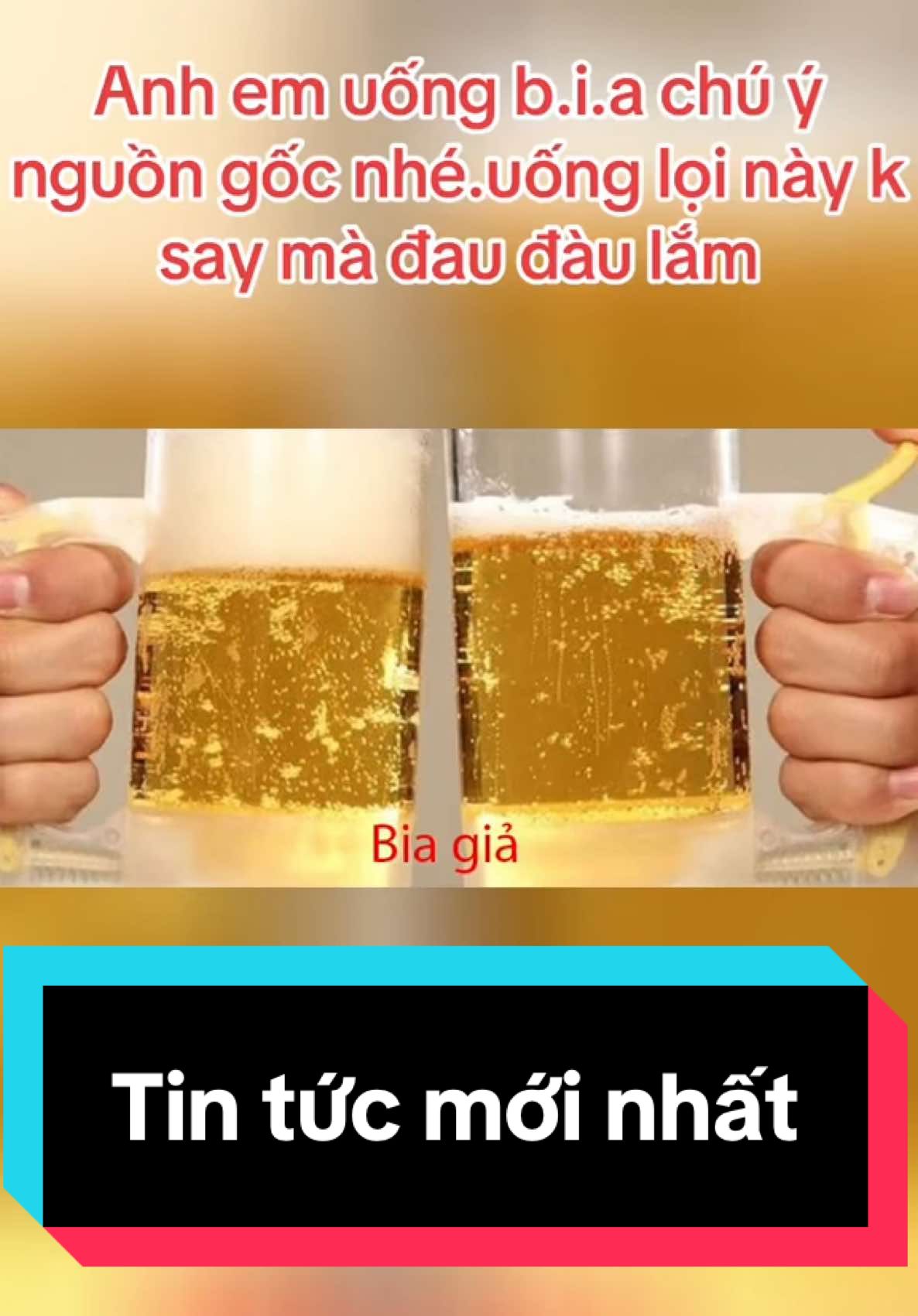Anh em uống b.i.a chú ý nguồn gốc nhé.uống lọi này k say mà đau đàu lắm…#bia #hoachatcongnghiep #nguyhiem #dochai 