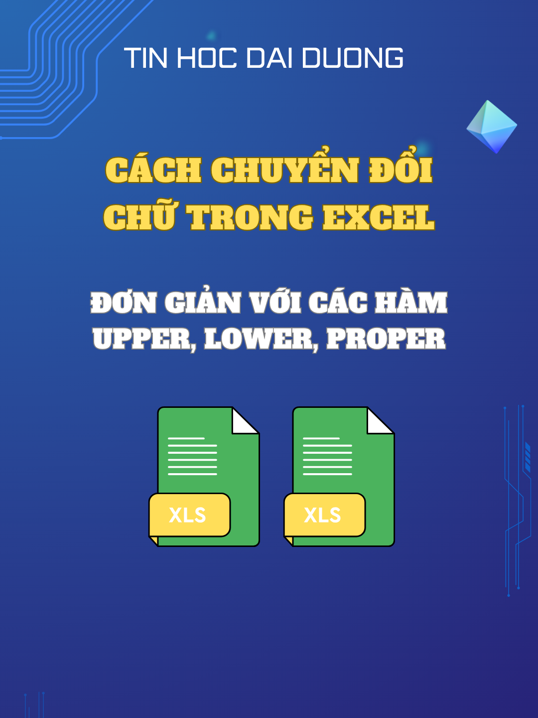 Cách đổi kiểu chữ trong Excel với các hàm Upper, Lower và Proper #excel #tinhocvanphong #tinhocdaiduong #LearnOnTikTok
