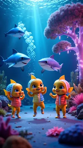 Dancing Baby Fish & Sharks Underwater – Fairy Light Tree Vibes #BabyFishDance #UnderwaterParty #DancingSharks #CartoonDance #KidsAnimation #FairyLightTree #TikTokKids #CuteCharacters #MiniDancers #OceanVibes #ChildSafeContent #HappyFish #JoggingSuitDance #AquaticFun #AnimatedLoop