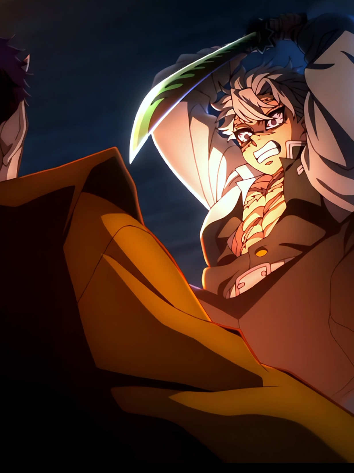 Sanemi and Obanai fall into the Infinity Castle ☠️ #demonslayeredit #demonslayer #sanemi #obonai #akaza #fyp 