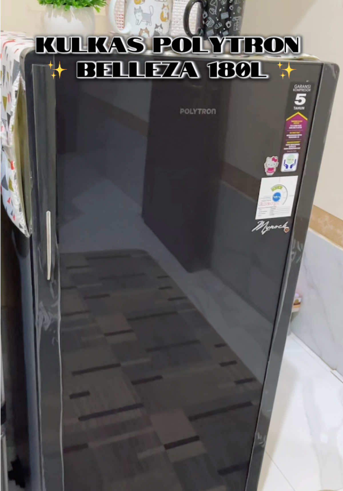 😍💕 Simple elegant yuk samaan! #kulkas #kulkaspolytron #kulkas1pintu #polytron #refrigerator #kulkasmurah #fyp #viral 