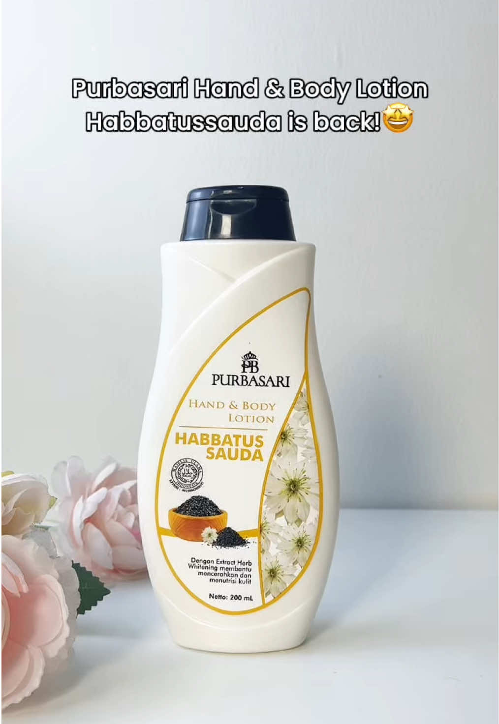 Purbasari Hand & Body Lotion Habbatussauda is back!🤩 #purbasari #bodycare #handbodylotion 