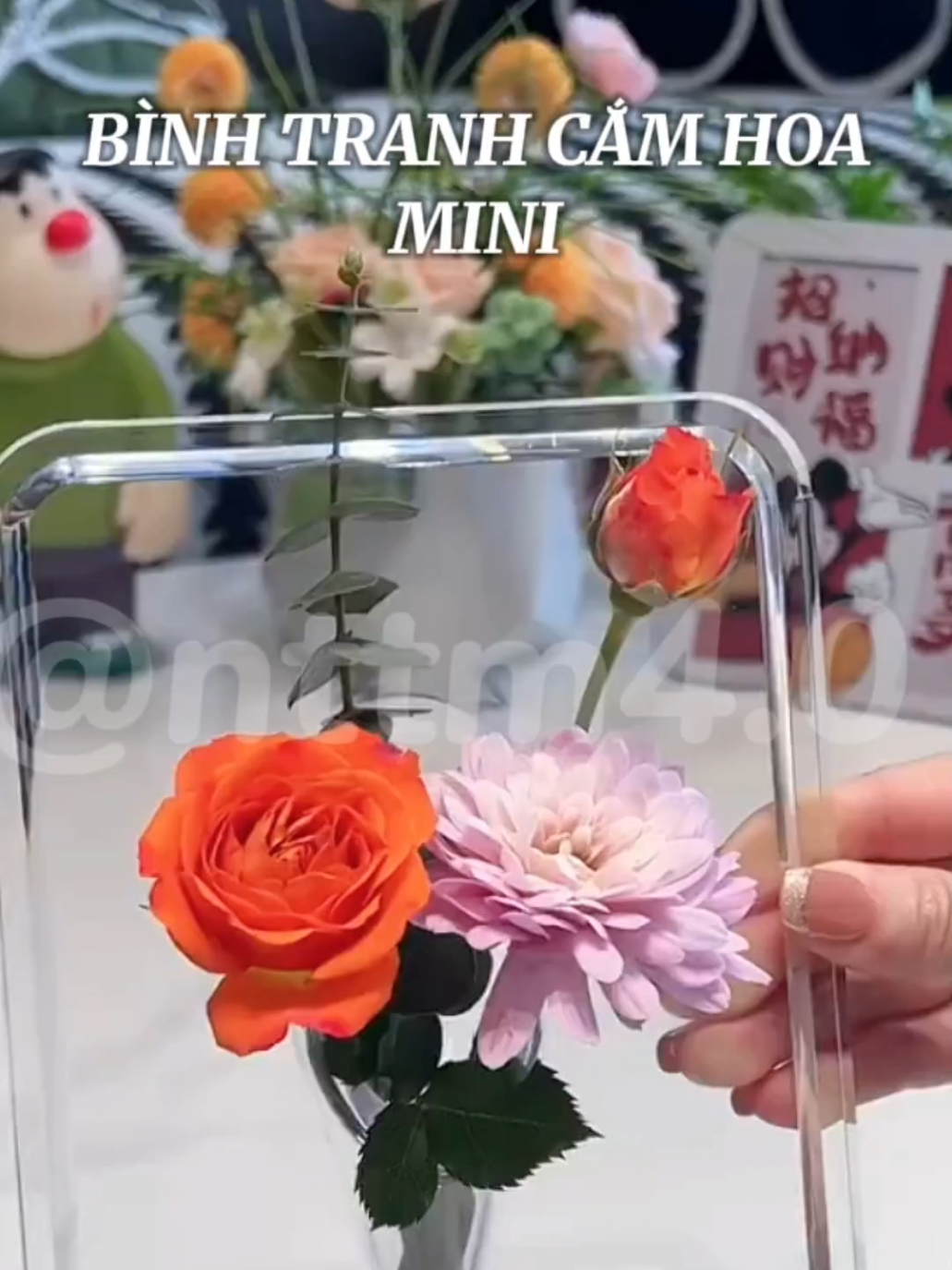 Cái bình hoa hay cái khung ảnh mọi người ơi???? #binhhoamini #tranhcamhoa #tranhacrylic #camhoamini #noitrothongminh 