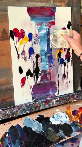 Throwing paint, shaping the city 👨‍🎨💥🌃 #art #artist #painting #artwork #artiktok #painter #cityscapeart #cityscapepainting #artprocess #artprogression #cityscape #artistsoftiktok #contemporaryart #artlover 