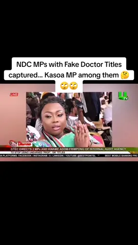 The Ghana Tertiary Education Commission (GTEC) has formally directed  Phillis Naa Koryoo Okunor, Member of Parliament for Awutu Senya East, to discontinue the use of the academic title “Doctor.” #ChannelOneNews More here: https://channel1news.com/2025/06/16/stop-using-dr-title-gtec-to-naa-koryoo/ #kasoa #naakoryoo #ndc #npp #doctorate #gtec #mahama #bawumia #news #ghanatiktok🇬🇭 @FREE🔵SHS⚪️STUDENT 🔴 @NDC TIMES @bawumia ba❤️🤍💙🐘 @naakoryoo4ASEC 