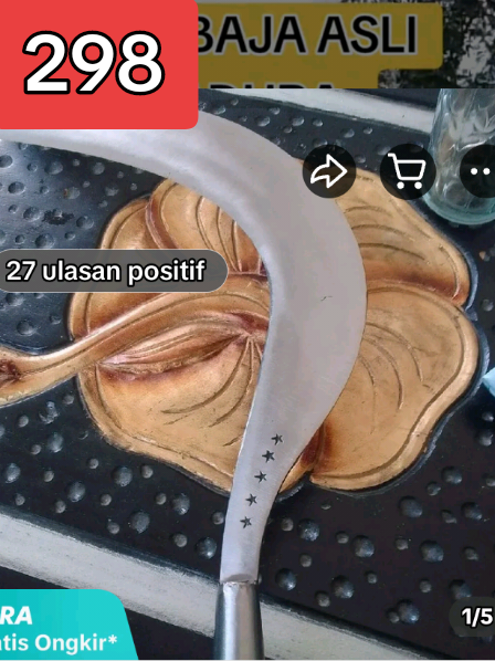 ARIT BAJA ASLI SUMENEP MADURA CAP BINTANG 5 TERBUAT DARI BAJA PER BERKUALITAS TINGGI ANTI MELEOT KUAT DAN SUPER TAJAM. #arit  #aritbaja  #supertajam  #aritbintang5  #rekomendasiarit  #produkviral  #aritpertanian  #Guncang77SpesialGajian  #AfiliateLinkTikTok 