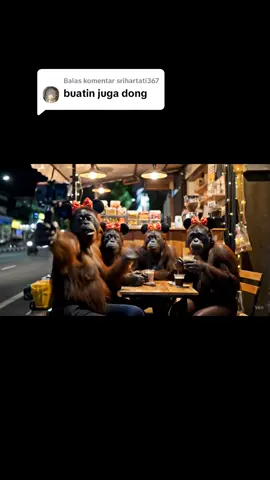 Membalas @srihartati367  Dinda Done ya #story #ai #veo3 #orangutan 