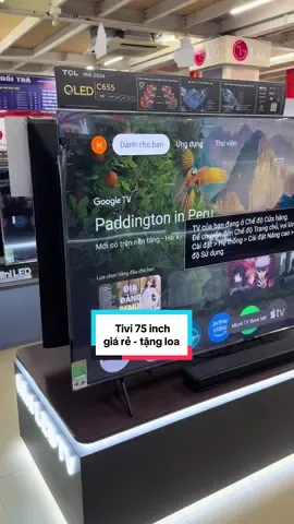 Tivi TCL 75 inch dưới 15 triệu tặng kèm loa cực xịn #tivi #tivigiare #xuhuongtiktok #xuhuong2025🥰 #xuhuong2025 
