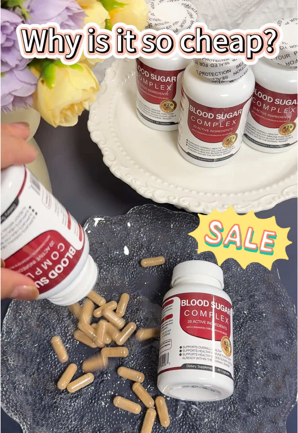 Blood Sugar Complex 20 Vitamins&MineralsSupport Overall Health#tiktoks #healthy #bloodsugar #hispainics 