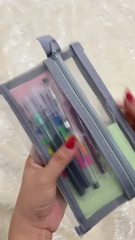 Transparent mesh pencil case . #tiktokshop 