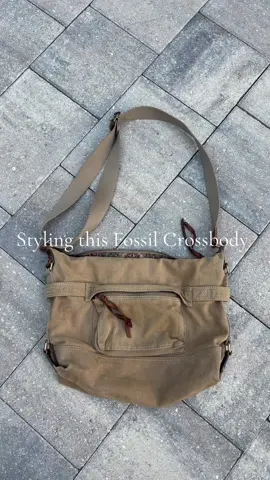 Available on depop: handmadebyleanni #fypシ #fyp #depop #fossil #messengerbag #thrifted #depophaul #OOTD
