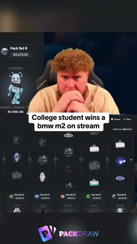 College student wins a bmw m2 on stream #kickstreaming 