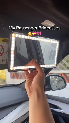 Princess treatment 👑 #vanitymirror #carsoftiktok #passengerprincess #makeup #gf #fyp 