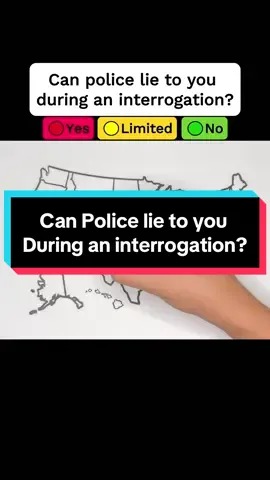 Can Police lie to you During an interrogation? #map #police #interestingfact #unitedstates 