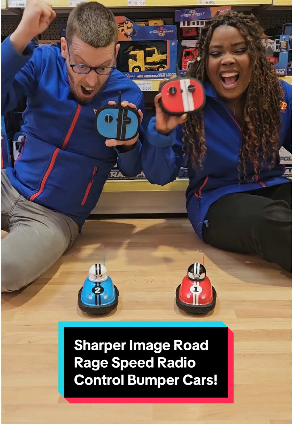 Take on the (mini) streets with these Sharper Image Road Rage Speed Radio Control Bumper Cars! 😎 Battle it out with a friend and play to win in fast-paced bumper duels. The Road Rage Speed set comes with two cars and two remotes for exciting two-player action! 🙌 Bump your rival's car to send them flying! 😅 Don't forget, FREE Delivery on orders over £20/€25 at Smyths Toys! *T&Cs apply! ✅ Product code: 209540 #smythstoys #rccar #racecar #remotecontrolcar #bumpercars #bumpercar #fyp #demo #toytok 