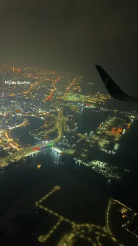 Flynas A320 takes off from Dubai with glittering night view #flynas #a320 #dubai #airport #takeoff #airplane #travel #aviation #traveltiktok #dxb #foryou #nightvibes #nightview 