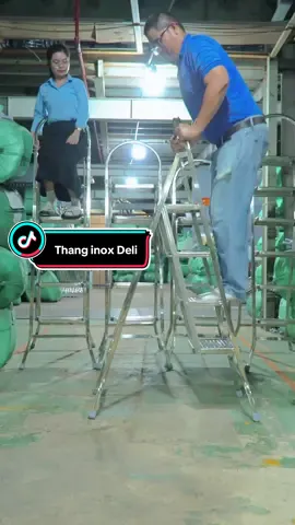 Thang inox Deli an tâm leo trèo 😘😘 #quiphuc #thanginox #thang #thanggapgon #thanggapdanang #thanggap 
