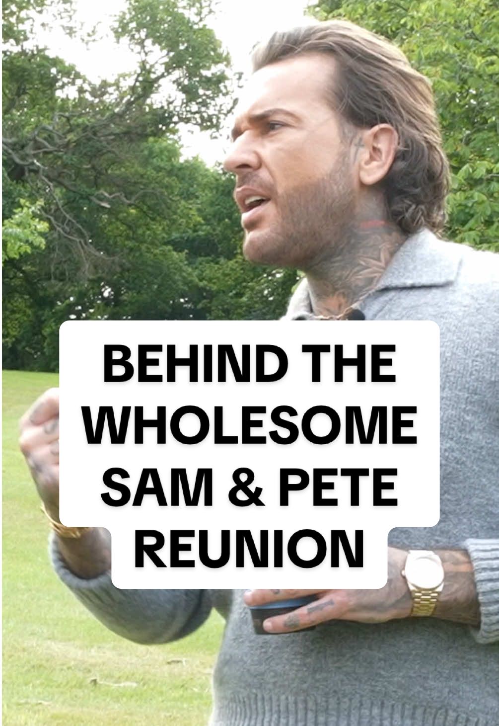 Classic Pete… ❤️ A special episode of Behind-the-Pod is now live on YouTube!! If you want to see Pete get lost in a field… then you know what to do! #stayingrelevant #podcast #samandpete #behindthescenes @Samthompsonuk 