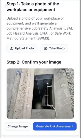 Do you know that AI can now help with creation of JHA JSA? Job Risk Assessment tool at AI4HSE.com takes just one picture of the work environment or tools and generate comprehensive JHA to give a head start to safety professionals to finalise it.  Don't believe me, listen to this demo and try it yourself at AI for HSE Professionals web app. #hse #safetyfirst #workplacesafety #JHA #JSA #EHS #OHS #safety #ai #podcast Free Sign up – No Credit Card Required https://www.ai4hse.com ⚙️ BUILT AS A SAFETY PROFESSIONAL ⚙️ AI Incident Reporting – Just record & review PPE Compliance Checks – Faster, smarter audits Hazard Spotting – Visual AI to boost inspections Real-time Safety Insights & More! CONNECT WITH US Website: https://www.ai4hse.com YouTube: ▶️ /ai4hse LinkedIn: 🔗/company/ai-for-hse-professionals/ Email: customer.service@ai4hse.com