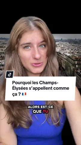 Pourquoi les Champs-Élysées s’appellent comme ça ? 🇫🇷  #apprendresurtiktok 