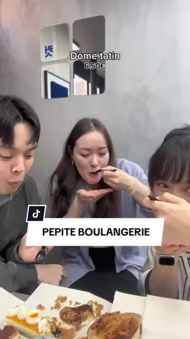 Dégustation (chaotique) de Pépite Boulangerie avec les copains @jisoo.4cut & @gonw0o 🍰🍵   Ce qu’on a testé :  Flan azuki (4.90€) Matcha bowl (j’ai oublié de noter le prix 🥲) Tiramisu vanille (6.50€) Dôme tatin (6.50€) L’Exotique (6.80€) On a testé plein de gâteaux différents et on a tous aimé c’était vraiment super bon, gourmand et pas trop sucré !  📍: 195 boulevard Voltaire 75011  . . #pepiteboulangerie #degustation #boulangerieparis #adresseparis #patisserieparis #patisserie 