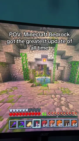 Vibrant visuals is goated #fyp #foryoupage #Minecraft #unemployed #2weekminecraftphase #minecraftsurvival #bedrock #minecraftupdate 