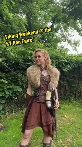 Viking weekend at the KY Ren Faire! 🤎 #renaissancefestival #renfaire #renfaireoutfit #viking #vikingcosplay #fantasycosplay #cosplay #trending #fyp 