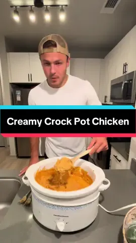 This creamy crock pot chicken recipe is a staple in my dinner rotation for good reason It takes 5 minutes to prep, tastes incredible and is super versatile You can make burritos out of them, or serve it over white rice with some avocado Plus it’s a super easy way to meal prep for the week Follow for more ✅ #crockpot #EasyRecipe 