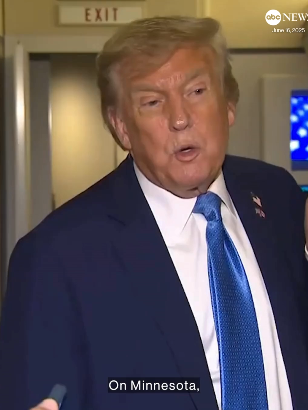 President Trump said that calling Minnesota Gov. Tim Walz after a political assassination sent shockwaves through the state would be a 