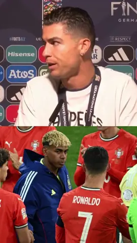 Cristiano rompe el silencio y destruye a Yamal con una sola frase 😳🔥#CristianoRonaldo #LamineYamal #FutbolViral #TikTokFutbol   #TeamCristiano #TeamYamal #CristianoVsYamal #DebateFutbol #GOAT   #NoticiaDeÚltimaHora #CristianoHumillado #LamineJamal #HumillaciónEnVivo #LeyendaVsPromesa #YamalVsCristiano #RetiroDeCristiano #NationsLeague #FootballDrama #breakingnews 