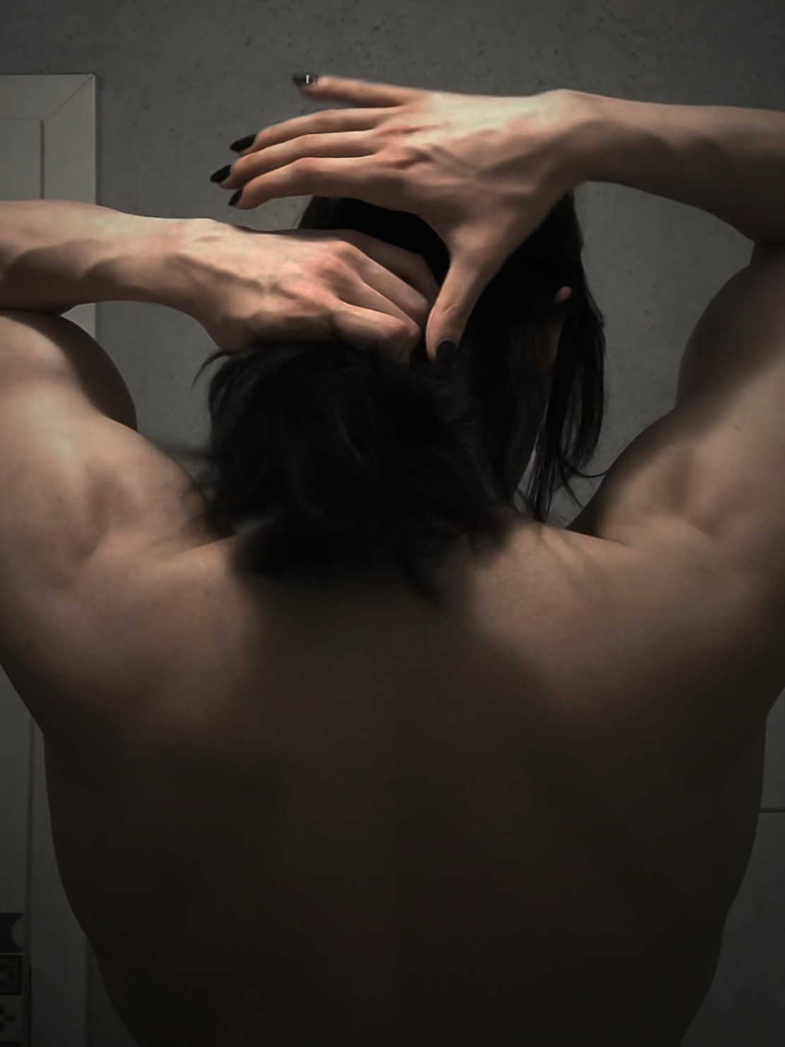 #gym #GymTok #back #backmuscles #alternative #blackhair 