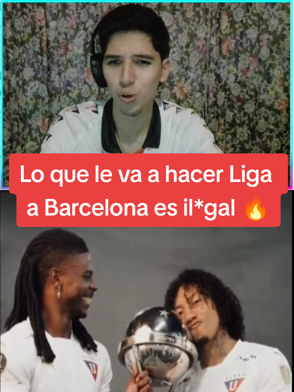 Preparen solo el arroz y la carne, que el miércoles viene solita la lenteja 😄 #ligavsbarcelona #ligadequito #ldu #lduquito #ldu_oficial #albo #barcelona #futbol⚽️ #ligapro 