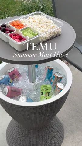 Staying cool this summer with this table/ cooler from @Temu Download TEMU app and enjoy huge discount with code🔍dwj4295. App new users only with qualifying orders! T&C applies. 🔗 in #temu #temufinds #temuhaul #temuhome #viral #fyp #trending #bartable #summerfinds #summervibes #summeressential #asmr #Summer #Home 