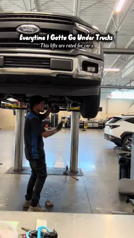 Make sure to always double check your lift points!! #fords #f150 #usedcars #fyp #fyp #viral #trendi #trending #support 