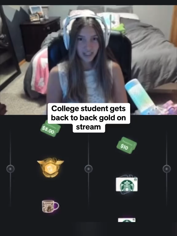 College student gets back to back gold on stream #packdraw #epic #kick #fyp