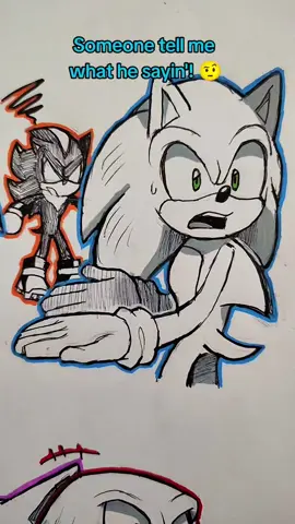 I will never not love depicting Shadow as Mexican lmao 😭 Also I took someone's advice on giving Shadow an orange outline whoever commented that shout-out to you 🫶 :D #sonicthehedgehog #shadowthehedgehog #shadowthehedgehogismexican #mexicanshadowthehedgehog #traditionalart #myart #sketchbook #drawing #knucklestheechidna #rougethebat 
