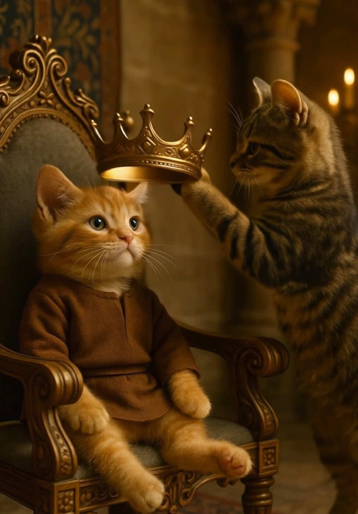 How Kitten Became King (Ai Cat Story) #ai #cat #catlover #aistorytelling #fantasy #medieval 