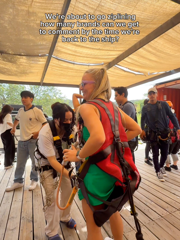 Hopping on this trend to see what happens 😌 🤝 #brands #travel #mexico #ziplining