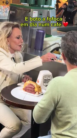 Tomando um cafézinho com Ana Maria Braga no Mercadão de SP. Em breve no @Domingão com Huck 👀❤️@Ana Maria Braga 