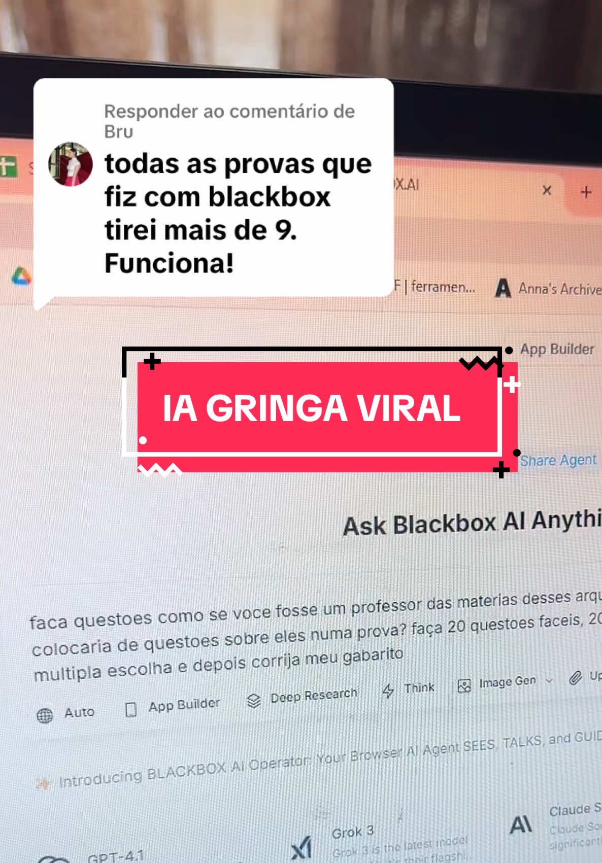 Respondendo a @Bru blackbox maioral gente!!!! #estudos #inteligenciaartificial #truque #dica #studytok 