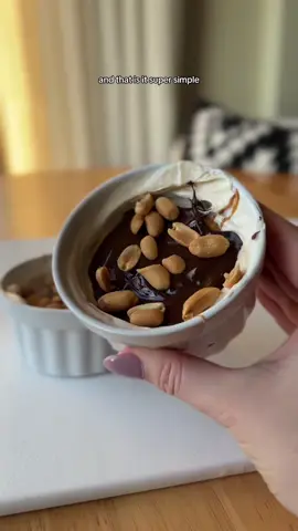 Been having this as my evening snack and it’s so goood! 🍫🥜#easysnack #quickrecipes #healthydesserts #greekyogurtrecipes #highproteinsnacks 